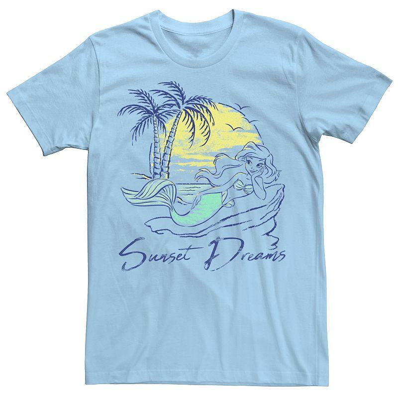 Mens Disney Princess Ariel Sunset Dreams Sketch Tee Product Image