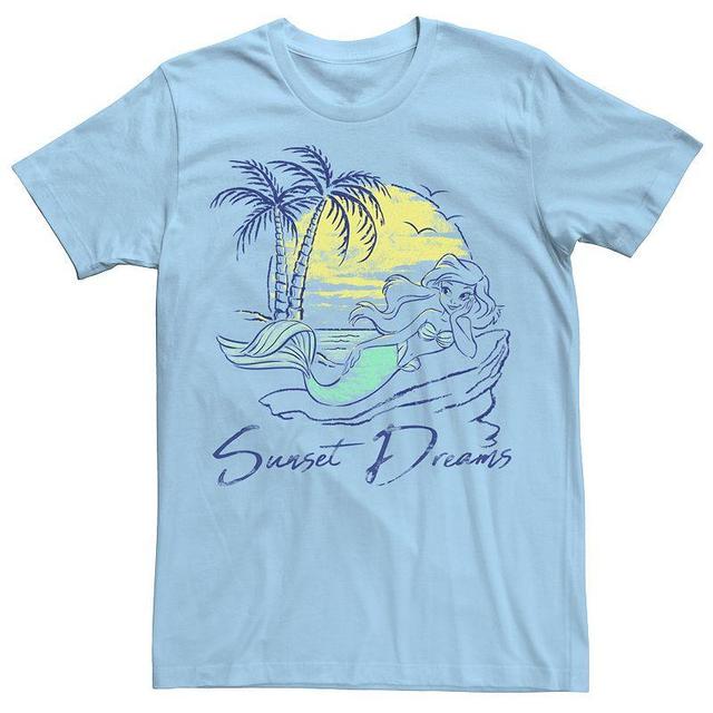 Mens Disney Princess Ariel Sunset Dreams Sketch Tee Product Image