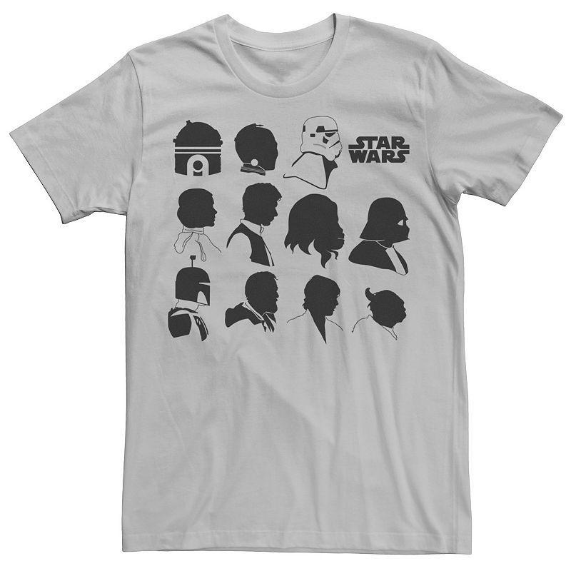 Mens Star Wars Main Character Side View Silhouette Tee Product Image