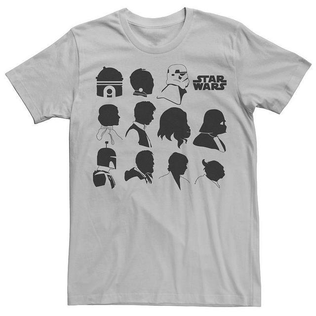 Mens Star Wars Main Character Side View Silhouette Tee Product Image