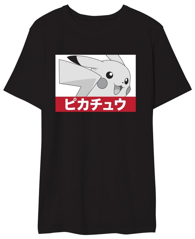 Pokemon Mens Greyscale Pikachu Tee Product Image