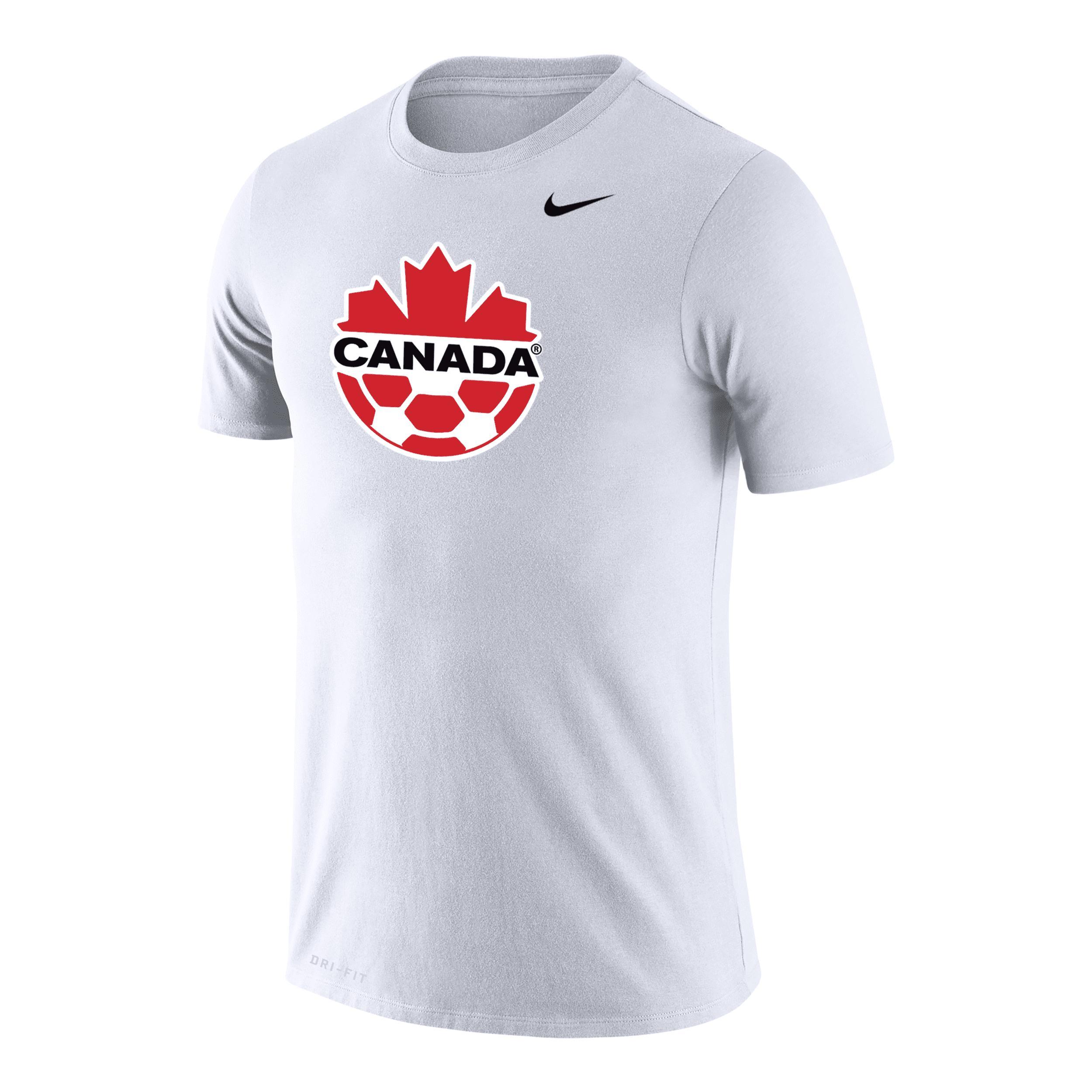 Mens Nike White Canada Soccer Primary Logo Legend Performance T-shirt Product Image