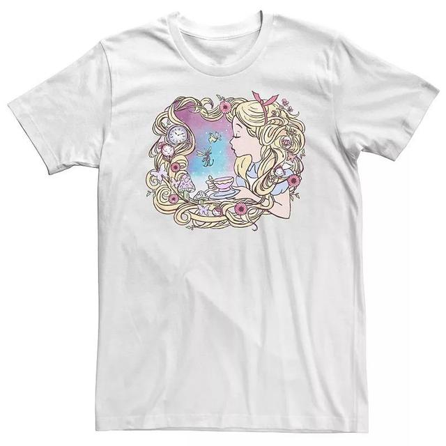 Big & Tall Disney Alice In Wonderland Alice Dream Paint Tee, Mens Product Image