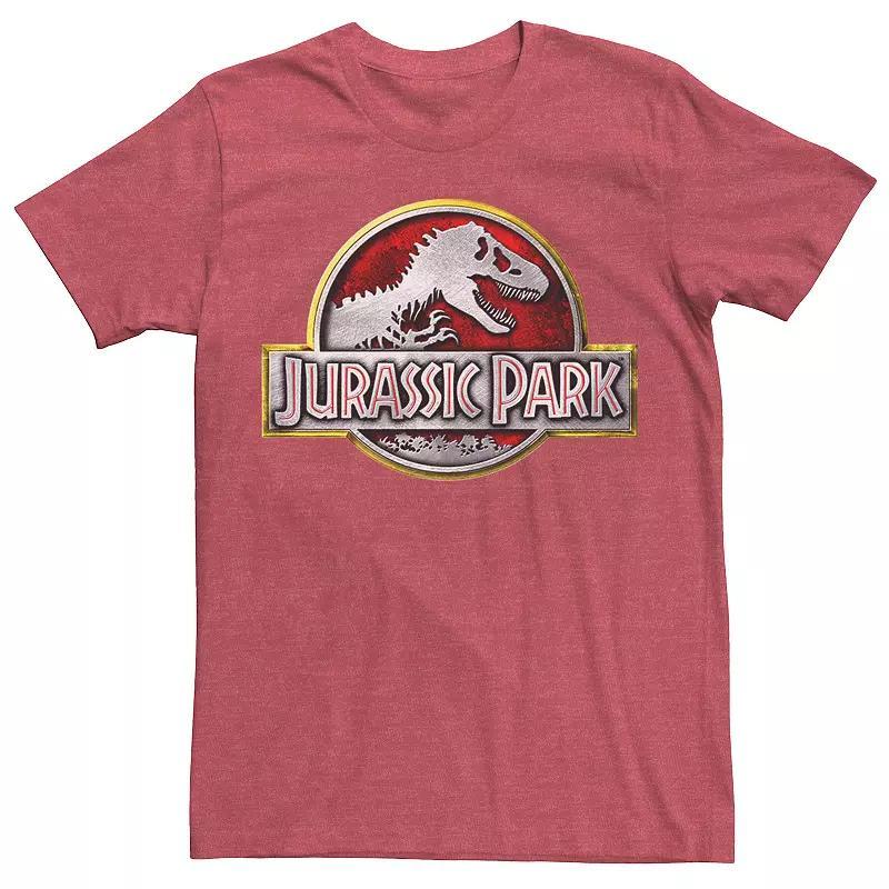 Mens Jurassic Park Chrome Logo Tee, Mens Product Image