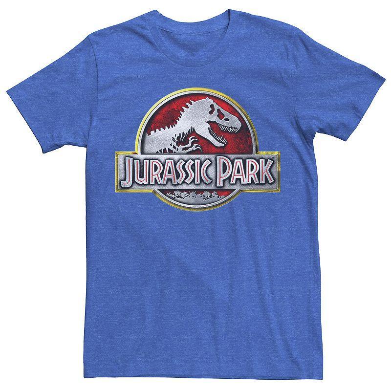 Mens Jurassic Park Chrome Logo Tee, Mens Product Image