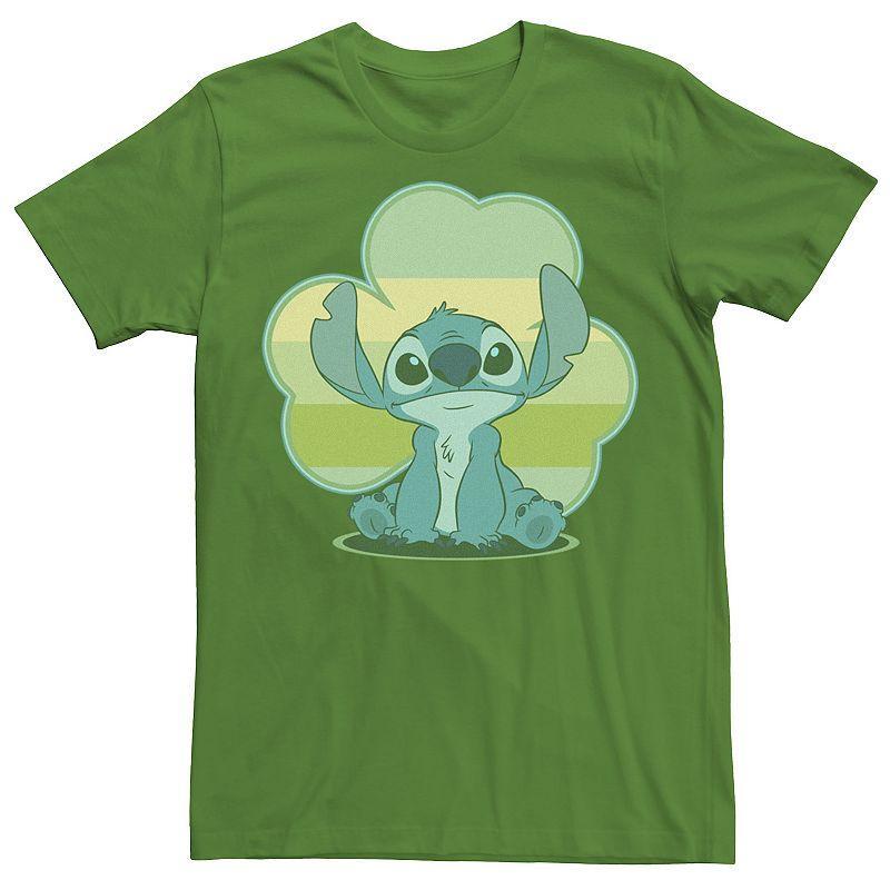 Mens Disney Lilo & Stitch St. Patricks Day Stitch Clover Tee Product Image