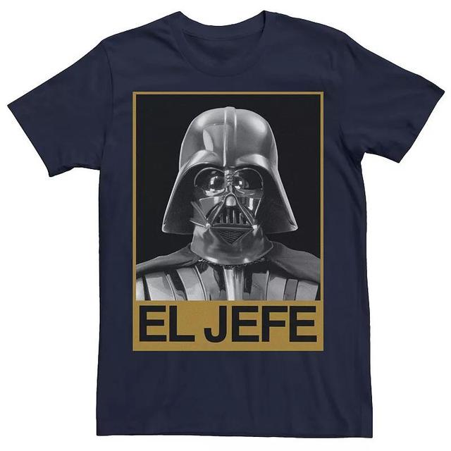 Mens Star Wars Darth Vader El Jefe Portrait Tee Grey Product Image