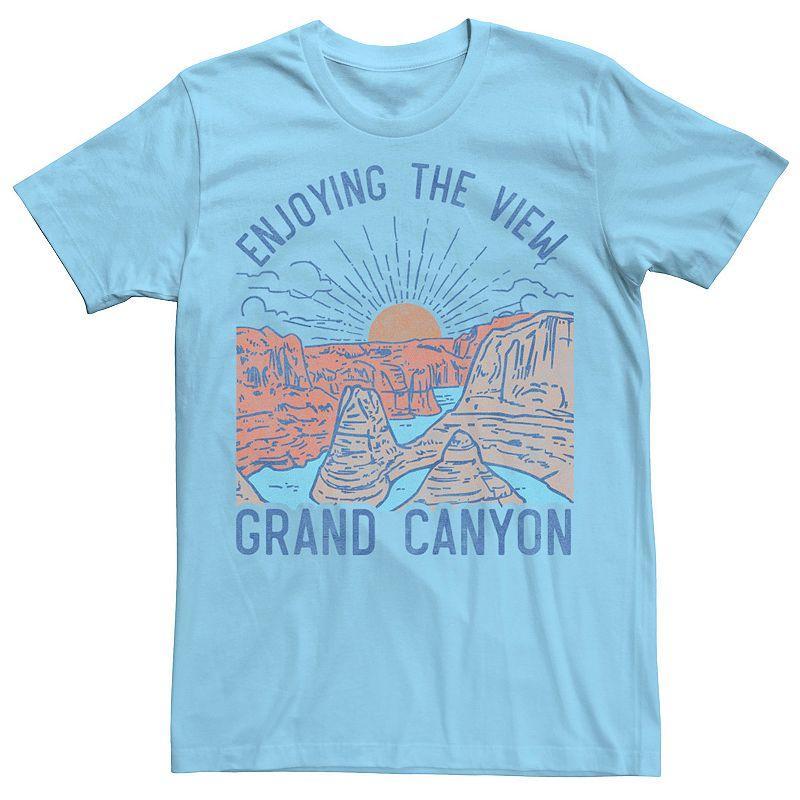 Mens Grand Canyon Enjoy The View Outdoor Destination Tee Light Blue Product Image