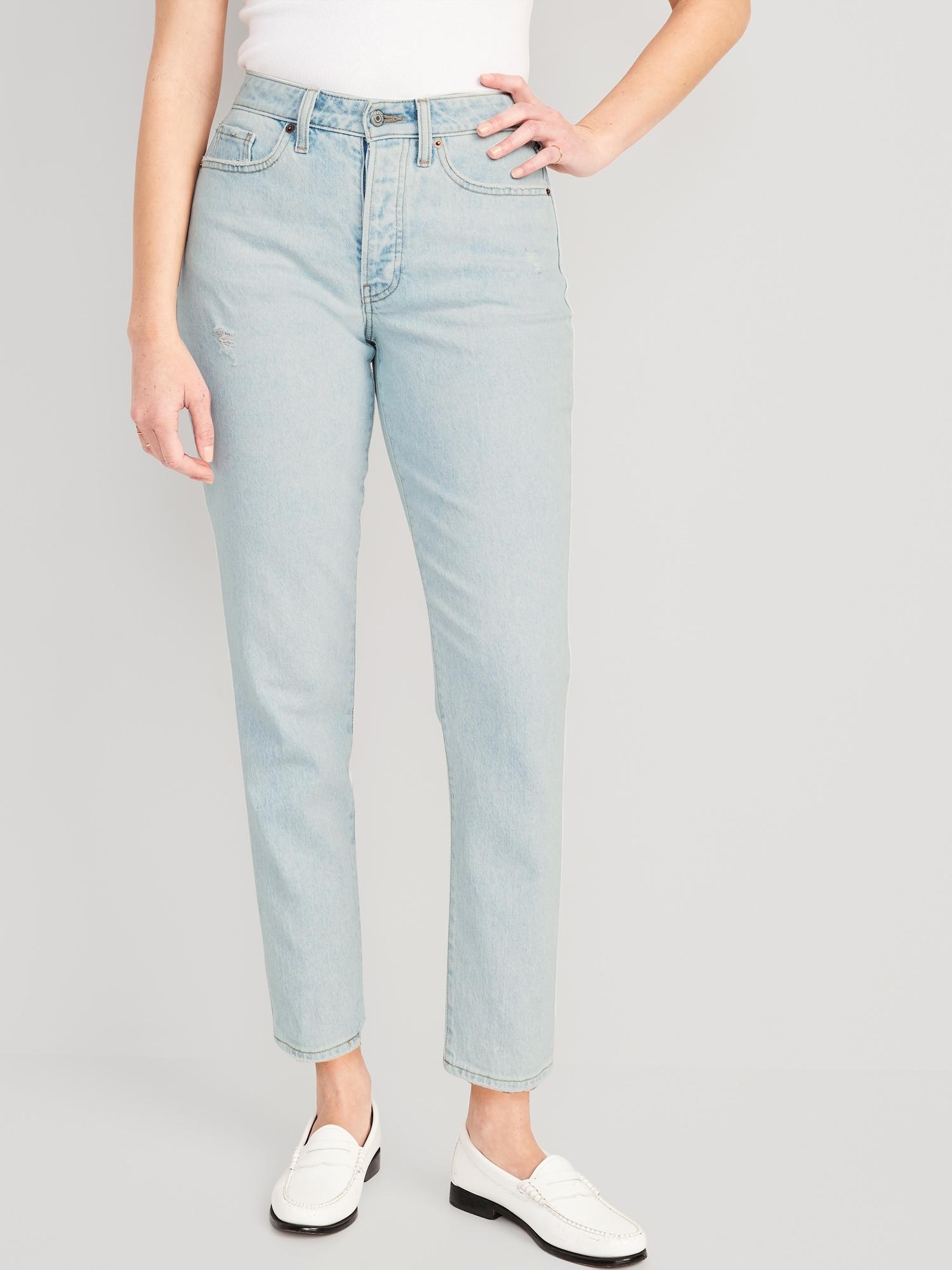 Curvy High-Waisted Button-Fly OG Straight Ankle Jeans Product Image