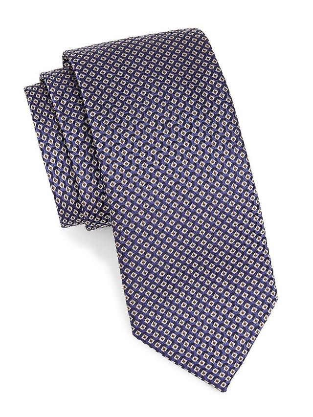 Mens Geometric Silk Tie Product Image