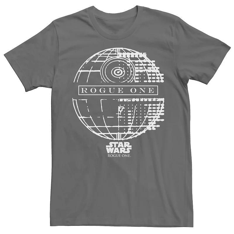 Mens Star Wars Rogue One Death Star Tee Grey Product Image