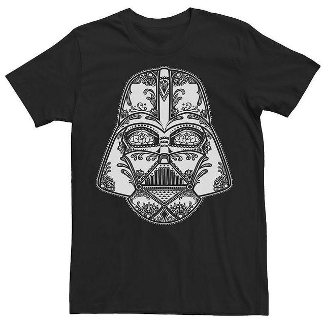 Mens Star Wars Darth Vader Sugar Skull Helmet Tee Product Image