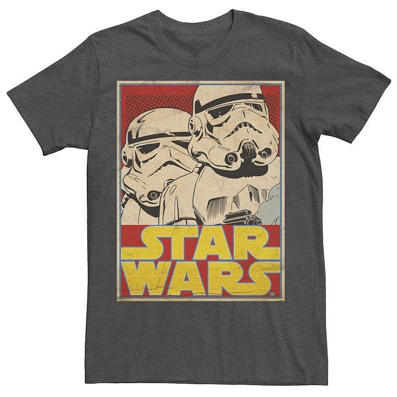 Mens Star Wars Stormtrooper March Vintage Trading Card Tee Grey Heather Product Image