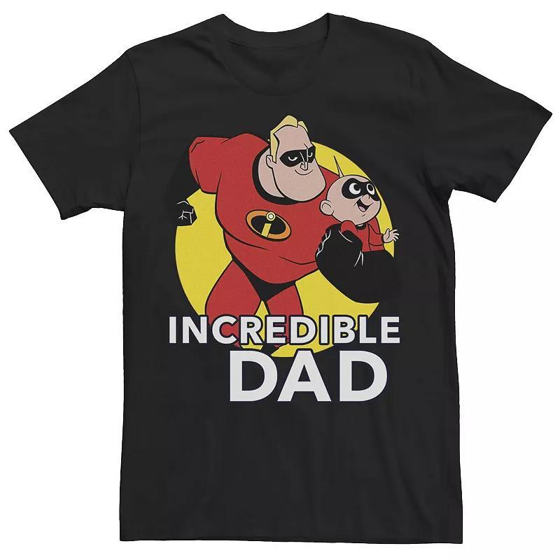 Mens Disney / Pixar The Incredibles 2 Jack Jack and Dad Tee Black Product Image