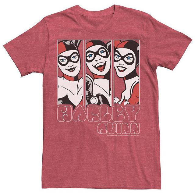 Mens Batman Harley Quinn Vintage Portrait Panel Tee Product Image