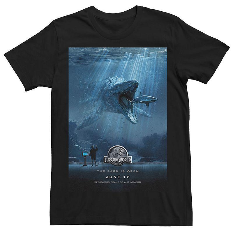 Mens Jurassic World Mosasaurus Movie Poster Tee Product Image