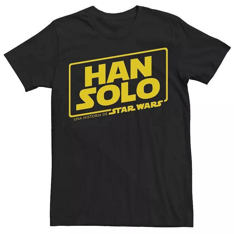 Mens Star Wars Han Solo Movie Spanish Logo Tee Product Image