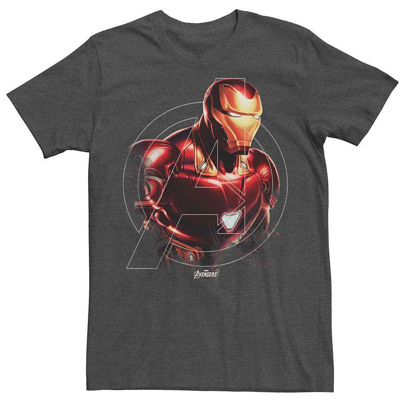 Mens Marvel Avengers Endgame Iron Man Hero Tee Grey Heather Product Image