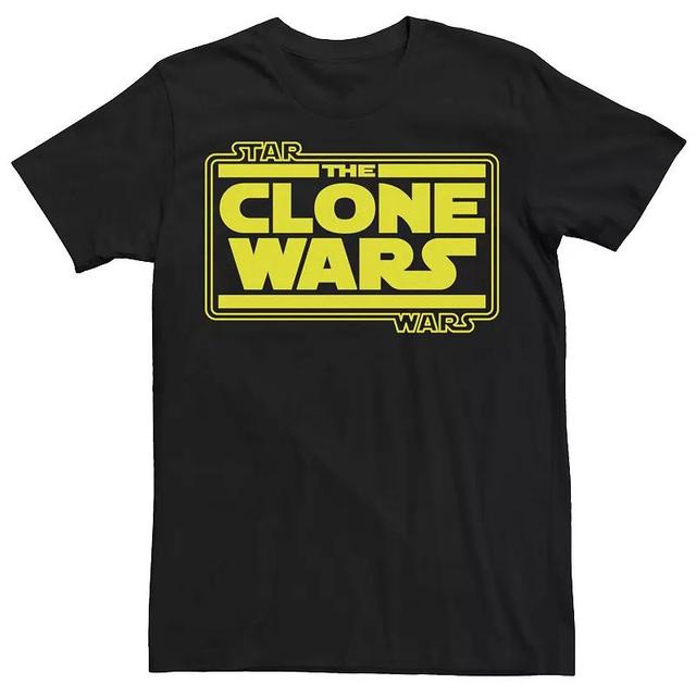 Mens Star Wars The Clone Wars Simple Logo Tee Product Image