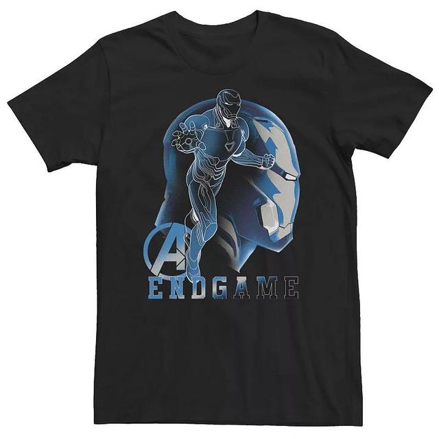 Big & Tall Marvel Avengers Endgame Iron Man Silhouette Poster Tee, Mens Product Image