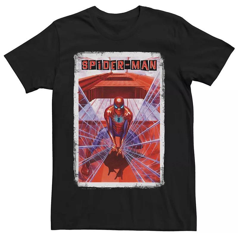 Mens Marvel Spider-Man Bridge Web Throwing Tee Product Image