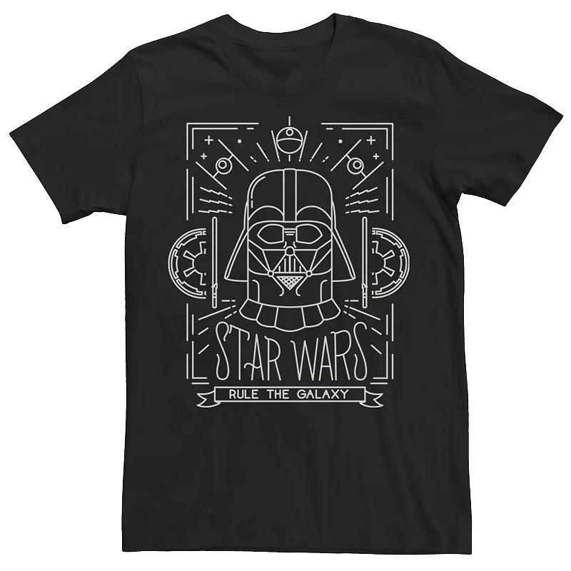 Mens Star Wars Darth Vader Vintage Craft Poster Line Art Tee Product Image