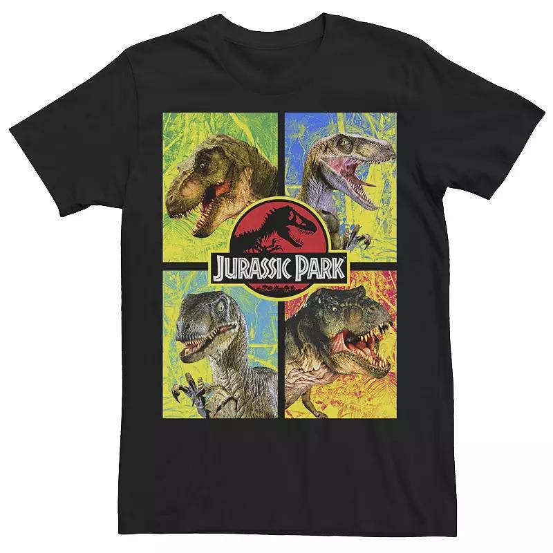 Mens Jurassic Park Four Dinosaur Faces Tee Product Image