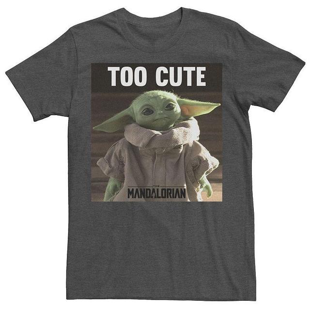 Mens Star Wars The Mandalorian The Child Too Cute Portrait Tee Product Image