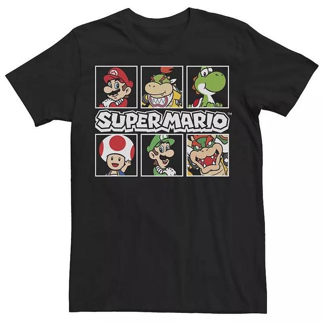 Mens Nintendo Simple Logos Graphic Tee Black Product Image