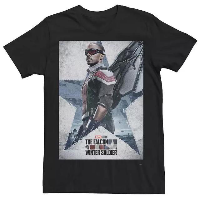 Mens Marvel Falcon & The Winter Soldier Falcon Character Poster Tee Product Image