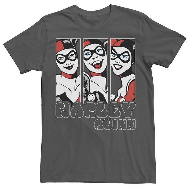 Mens Batman Harley Quinn Vintage Portrait Panel Tee Product Image