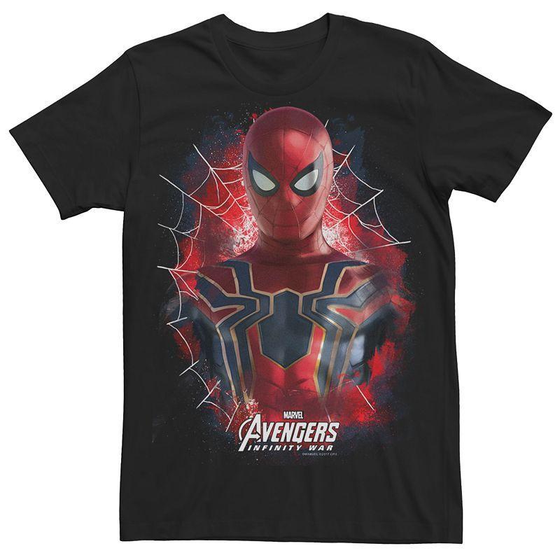 Marvel Mens Avengers Infinity War Painted Spider-Man Short Sleeve T-Shirt Product Image