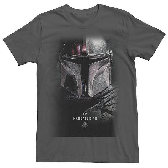 Mens Star Wars: The Mandalorian Bounty Hunter Shadow Tee Grey Product Image