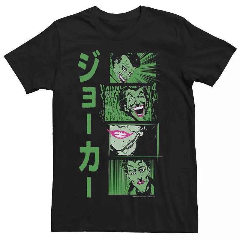 Mens DC Comics Batman Joker Kanji Comic Stack Tee Product Image