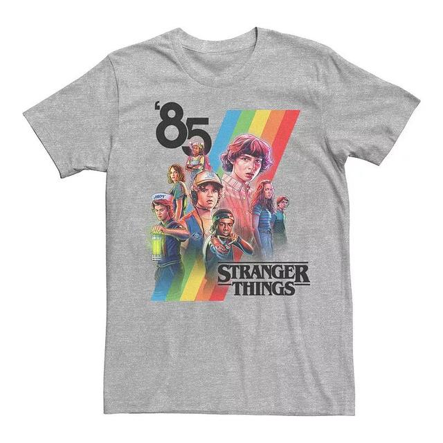 Mens Stranger Things 85 Logo Graphic Tee Athletic Grey Product Image