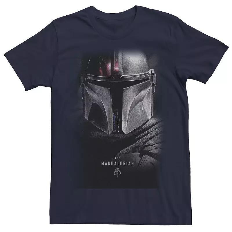 Mens Star Wars: The Mandalorian Bounty Hunter Shadow Tee Grey Product Image