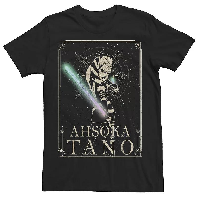 Big & Tall Star Wars: The Clone Wars Ahsoka Tano Celestial Portrait Tee, Mens Product Image