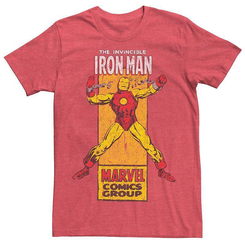 Mens Marvel The Invincible Iron Man Retro Comic Graphic Tee Product Image