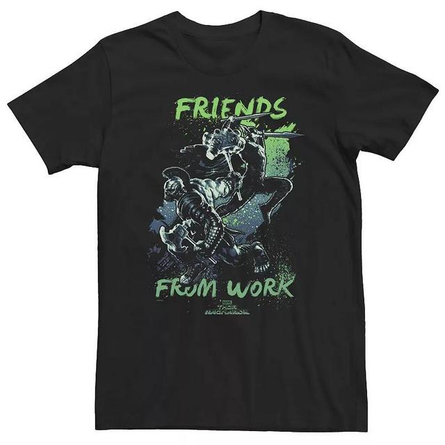 Big & Tall Marvel Thor Ragnarok Hulk Heroes From Work Pop Neon Tee, Mens Product Image