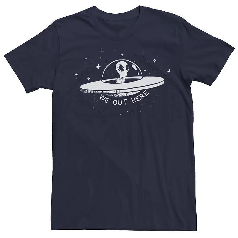 Mens We Out Here Flying Saucer Stamp Tee Product Image