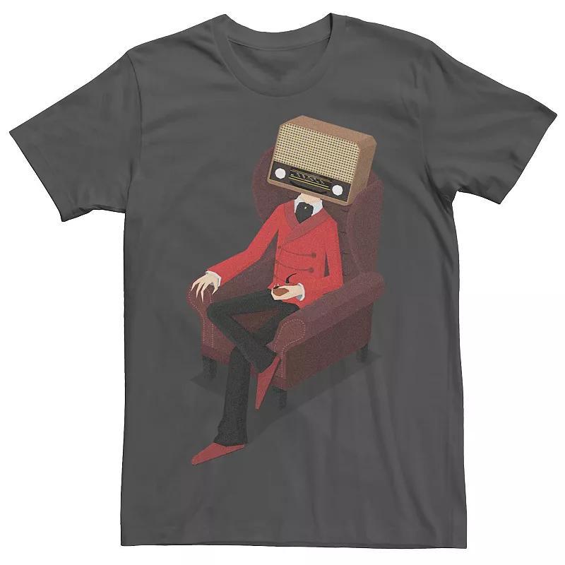 Mens Radiohead Comfy Arm Chair Graphic Tee Grey Product Image