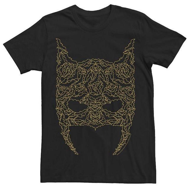 Mens DC Fandome Batman Bat Line Art Mask Tee Product Image