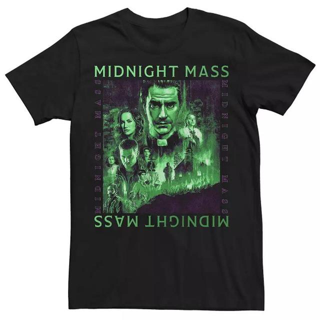 Mens Midnight Mass Green Lights Poster Graphic Tee Product Image