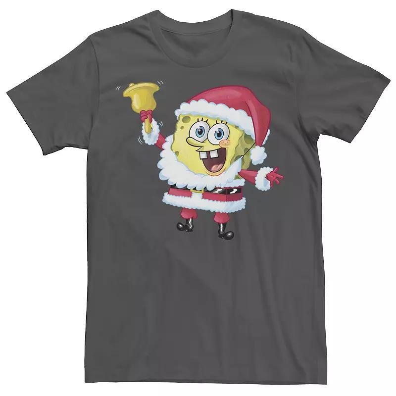 Mens Nickelodeon SpongeBob SquarePants Santa Claus Graphic Tee Red Product Image