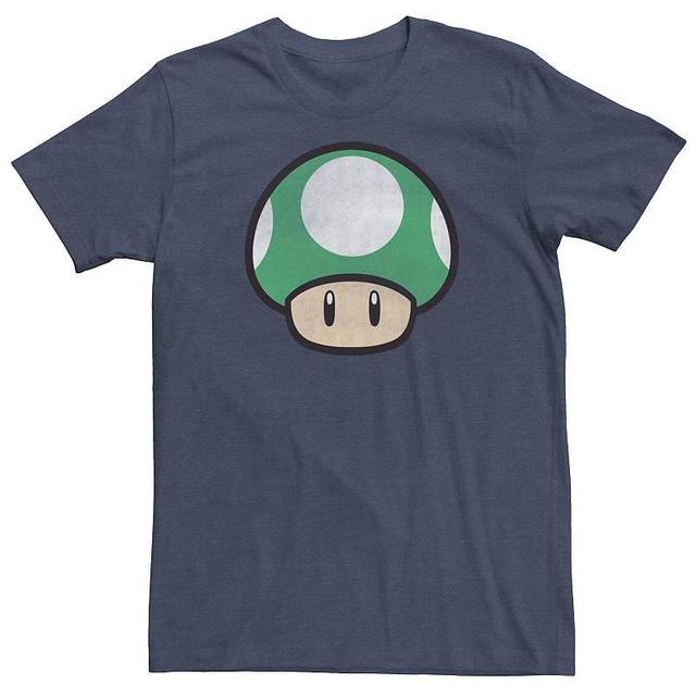 Big & Tall Nintendo Super Mario Big 1-Up Mushroom Tee, Mens Grey Heather Product Image