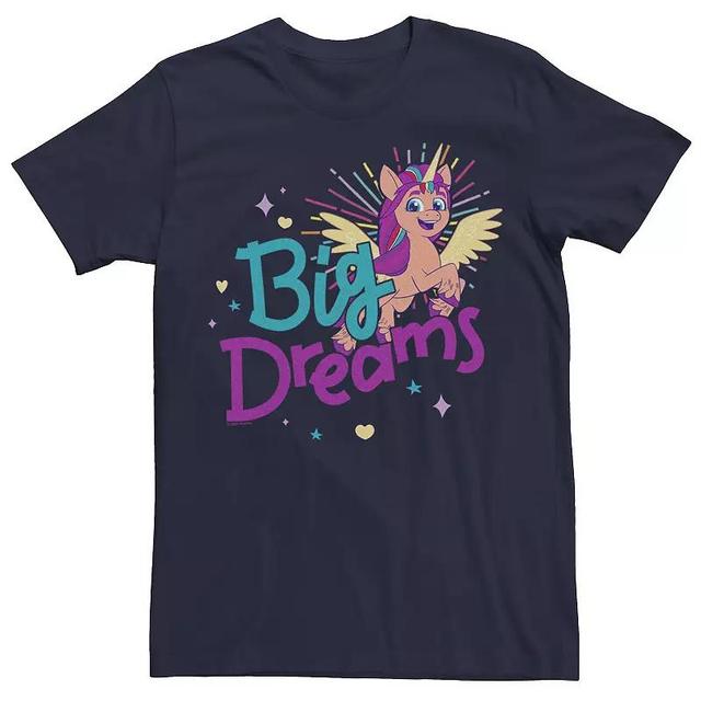 Mens My Little Pony Big Dreams Portrait Logo Tee, Boys Blue Product Image