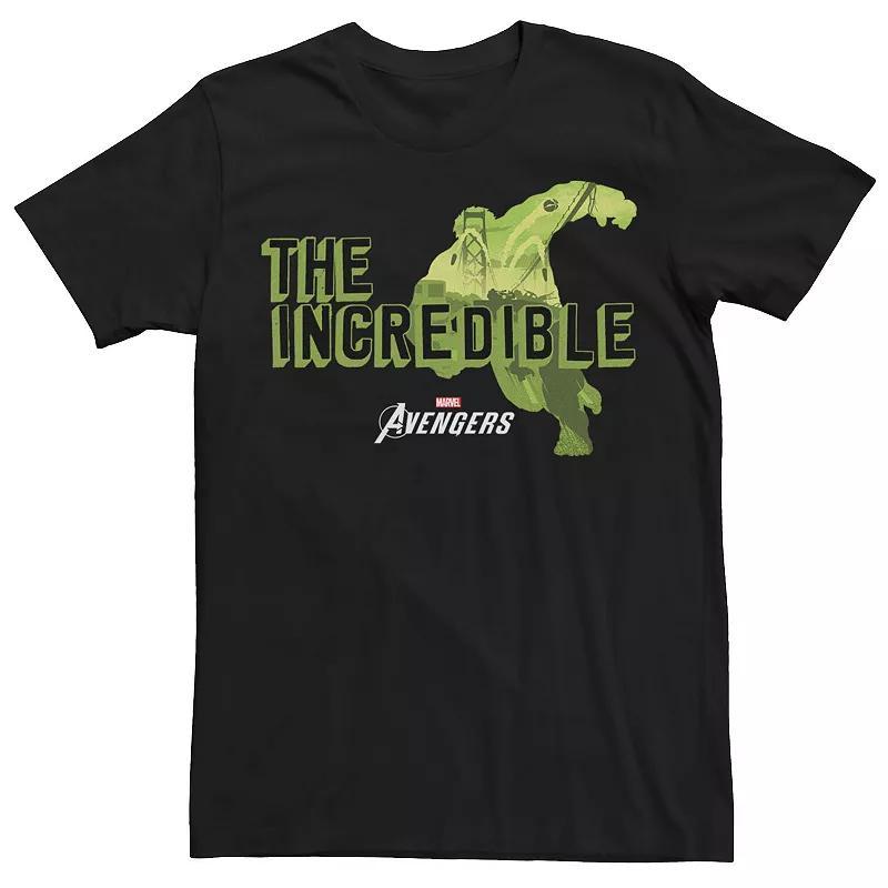 Mens Marvel Avengers The Incredible Hulk Shadow Tee Black Product Image