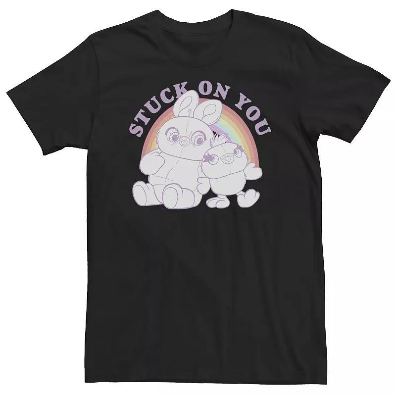 Big & Tall Disney / Pixar Toy Story 4 Ducky & Bunny Stuck On You Tee, Mens Black Product Image