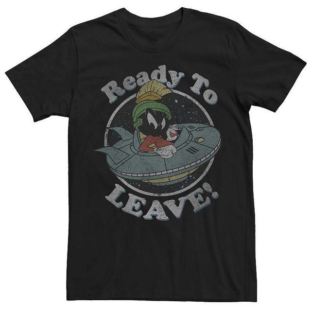 Mens Looney Tunes Marvin The Martian Ready To Leave! Tee Product Image