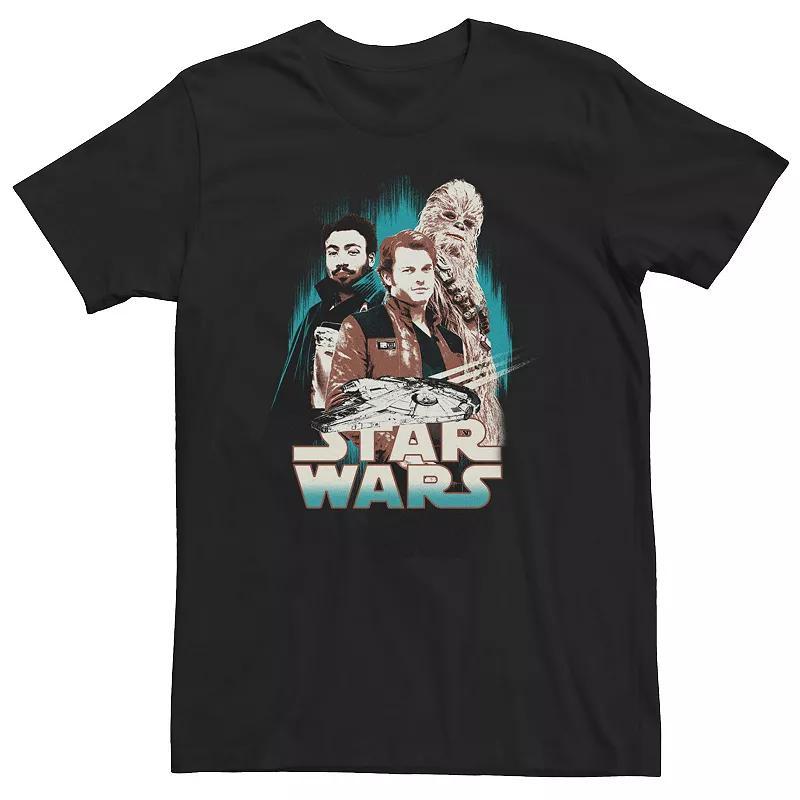 Big & Tall Star Wars Han Solo Movie The Hero Trio Intro Tee, Mens Product Image